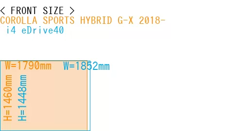 #COROLLA SPORTS HYBRID G-X 2018- +  i4 eDrive40
